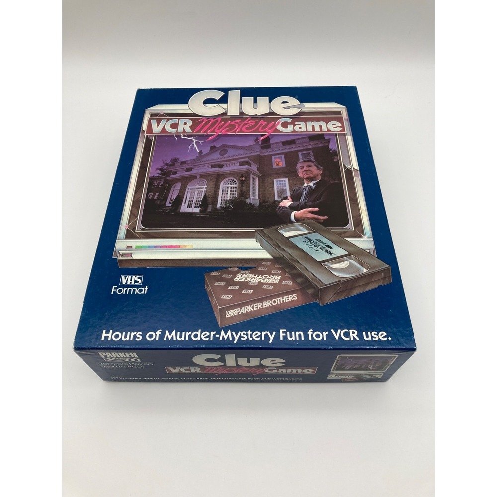 Vintage Clue VCR Mystery Game Parker Brothers 1985 EUC